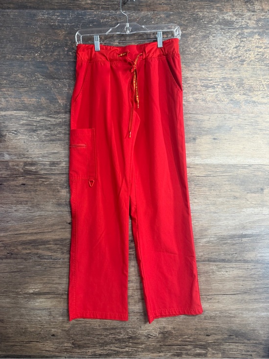 Med Couture Pants - Med Couture Women's Red Cargo Scrub Drawstring Pants
